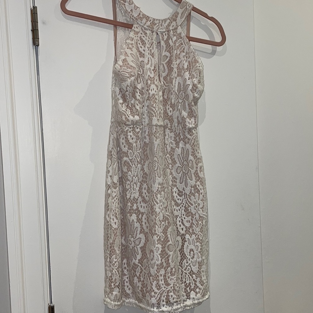 Lace white dress